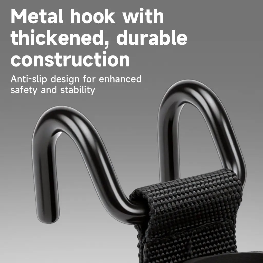Manueklear Weight Lifting Hooks with Padded Wrist Wraps, Heavy-Duty Double Metal Hooks, Adjustable Straps for Pull-Ups, Deadlifts & Training, Fitness Exercise Accessories
