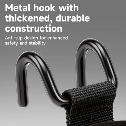 Manueklear Weight Lifting Hooks with Padded Wrist Wraps, Heavy-Duty Double Metal Hooks, Adjustable Straps for Pull-Ups, Deadlifts & Training, Fitness Exercise Accessories