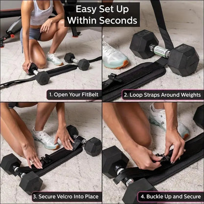 Adjustable Waist Weight Belt, Waist Weight Belt for Home Exercise, Dumbbell Training, Hip Shaping, Fitness Equipment for Home Gym, Weight Lifting Belt, Weighted Belt, Workout Gear